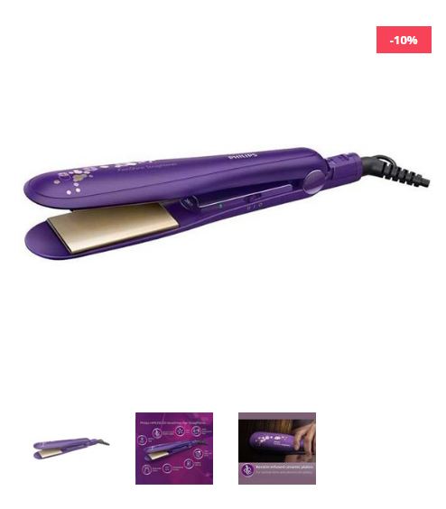Philips Hp8318 Kerashine Temperature Control Hair Straightener02